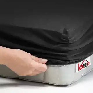 Prześcieradło jersey z gumką 120x200 czarne P44, grubość 150g, marka P44