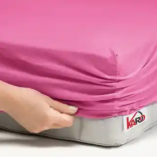 Karo prześcieradło jersey z gumką 140x200 amarantowe P21, 150g/m2