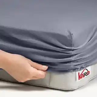 Karo prześcieradło jersey z gumką 140x200 grafitowe P70-140 grube 150g