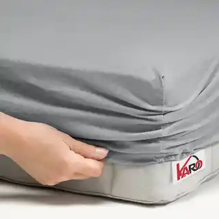 Prześcieradło jersey z gumką 180x200 szare P07, grubość 150g, marka P07