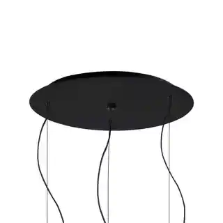 Kaspa Lampa wisząca potrójna STILLA 3 11162302 czarne wykończenie