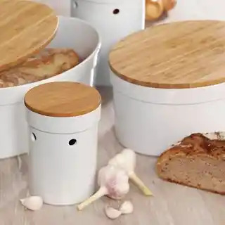 Kela Chlebak ceramiczny SALENA biały 12064