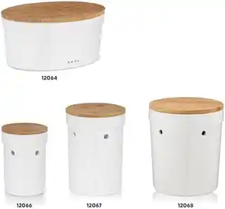 Kela Chlebak ceramiczny SALENA biały 12064