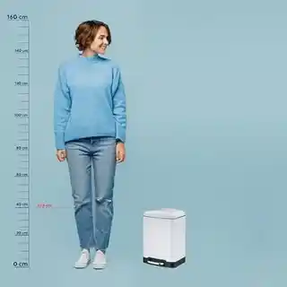Kela kosz na śmieci z pedałem Davino 12 l biały