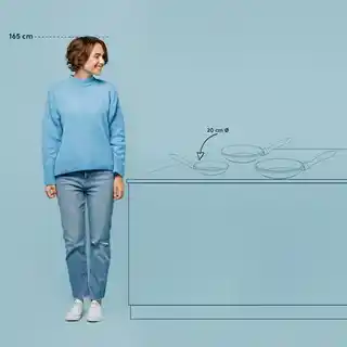 Kela Patelnia ceramiczna 20cm czarna Atura KE-15163