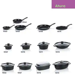 Kela Patelnia ceramiczna 20cm czarna Atura KE-15163