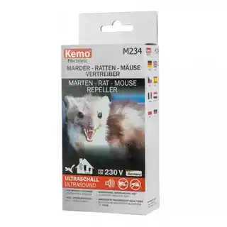 Kemo M234 odstraszacz kun, szczurów, myszy, nietoperzy, wodoodporny IP65