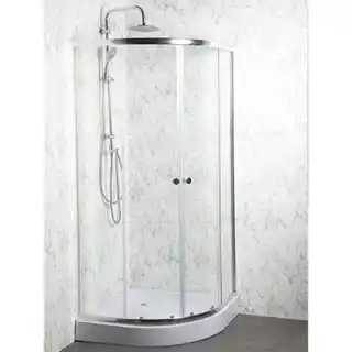 Kerra kabina natryskowa Leo 80 chrom, przesuwne drzwi, 79x79x198 cm, szkło 4 mm, brodzik 13 cm
