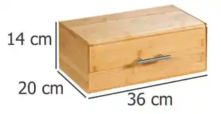 KESPER 58581 chlebak z bambusa/pojemnik na chleb/pojemnik na chleb