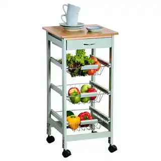 Kesper Mobilny barek kuchenny z szufladą i koszami, 36 x 77 cm