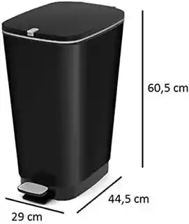 Keter Kis 8071900 1789 01 Pojemnik na odpady czarny 45 l