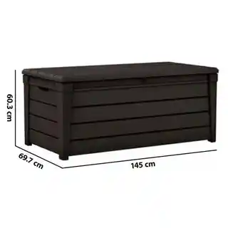 Keter Skrzynia ogrodowa Brightwood 455 L Brązowy