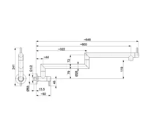 Kfa Armatura Bateria Duero 6623-030-34 Miedziane złoto
