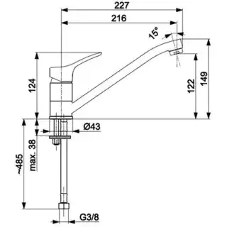 Kfa Armatura Bateria Morris 5243-915-00 Chrom