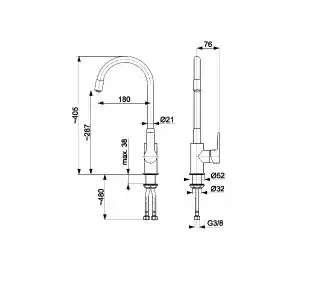 Kfa Armatura Bateria Rumba 6553-915-81 Czarny