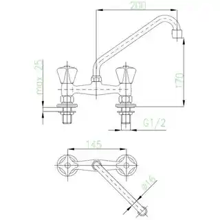 Kfa Armatura Bateria Standard 301-510-00 Chrom