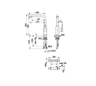 KFA Armatura Duero Pure Basic 6623-912-34 Miedziany Stal szlachetna Bateria do filtrowania wody