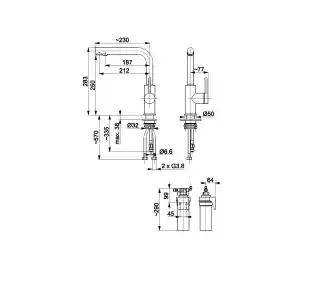 KFA Armatura Duero Pure Basic 6623-915-34 Miedziany Stal szlachetna Bateria kuchenna