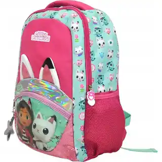 Kids Euroswan Plecak GD00043 Koci Domek Gabi Różowo-turkusowy