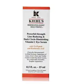 Kiehls Powerful-Strength serum do oczu z witaminą C redukcja linii i cienie pod oczami