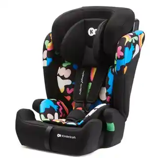 Kinderkraft Fotelik samochodowy Comfort Up I-Size Happy Shapes 76-150 cm 9-36 kg Wielokolorowy