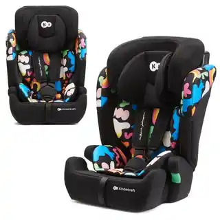 Kinderkraft Fotelik samochodowy Comfort Up I-Size Happy Shapes 76-150 cm 9-36 kg Wielokolorowy