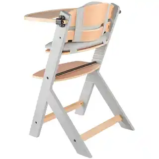 Kinderkraft Krzesełko do karmienia Enock plus poduszka Szaro-brązowy