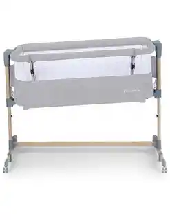 Kinderkraft łóżeczko dostawne Neste Air Grey melange full wood