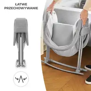 KINDERKRAFT Łóżeczko Lovi Szary