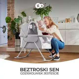 KINDERKRAFT Łóżeczko Lovi Szary