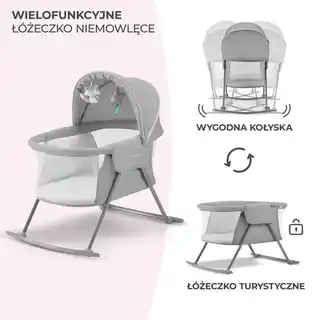 KINDERKRAFT Łóżeczko Lovi Szary