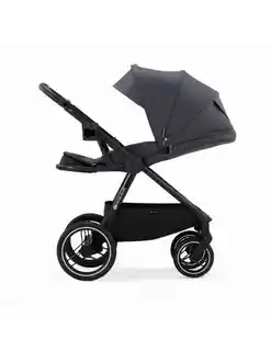 Kinderkraft Nea Wózek głęboko-spacerowy Dark grey, aluminiowa rama, regulowany podnóżek, wielostopniowa regulacja rączki, 5-biegowe koła, system hamowania, lekki, składany, certyfikat bezpieczeństwa