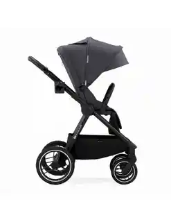 Kinderkraft Nea Wózek głęboko-spacerowy Dark grey, aluminiowa rama, regulowany podnóżek, wielostopniowa regulacja rączki, 5-biegowe koła, system hamowania, lekki, składany, certyfikat bezpieczeństwa