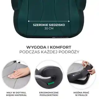 Kinderkraft Podstawka samochodowa I-Boost I-Size Zielony