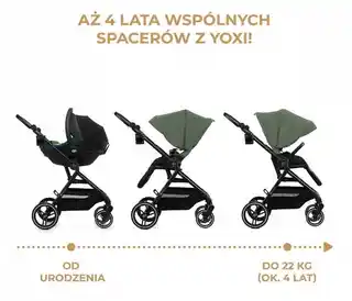 Kinderkraft YOXI Wózek spacerowy beige