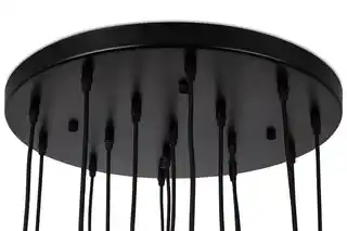 King Home Lampa wisząca Cannon Disc 16 miedziana, nowoczesny design, metalowa, regulowana wysokość