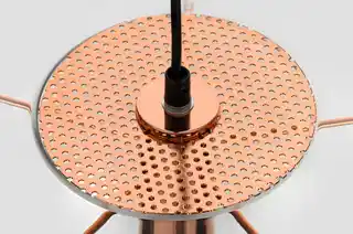 King Home Lampa wisząca SANDRA 20 miedziana - szkło, metal