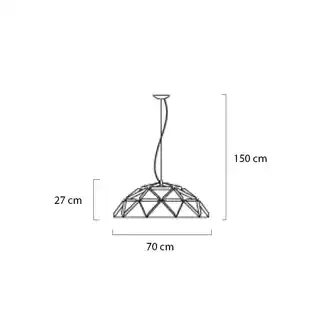 King Home Lampa wisząca SPUTNIK