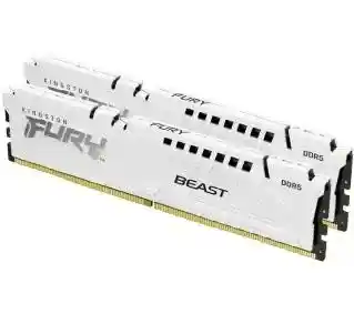 Kingston FURY Beast White 64GB 6400MT/s DDR5 CL32 DIMM zestaw 2 pamięć do gier stacjonarnych - KF564C32BWK2-64