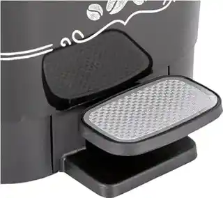 Kis kosz na śmieci Chic Bin L Coffee 50 l, stalowa konstrukcja, zamykany, nowoczesny design, Keter Italia
