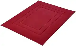 Kleine Wolke Dywanik łazienkowy Plaza Red bawełniany antypoślizgowy 60x90 cm