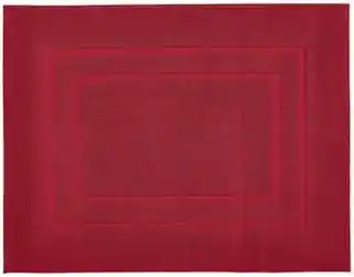 Kleine Wolke Dywanik łazienkowy Plaza Red bawełniany antypoślizgowy 60x90 cm