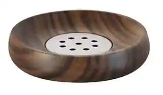 Kleine Wolke Szczotka do WC Acaia Brown, drewniana rączka, włosie nylonowe, antybakteryjna, ergonomiczny kształt
