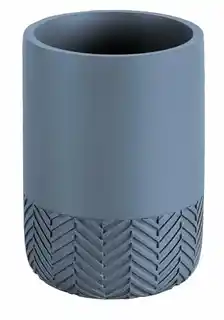 Kleine Wolke Szczotka do WC Herringbone Mare, nylonowa, antybakteryjna, ergonomiczna, z uchwytem, kolekcja Herringbone