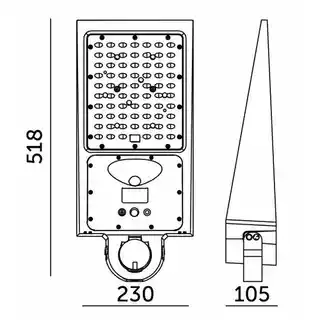 Kobi Light Lampa solarna KOBI Solar LED STREET 001820