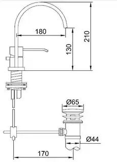 Kohlman Axis 2-otworowa bateria umywalkowa QB205N