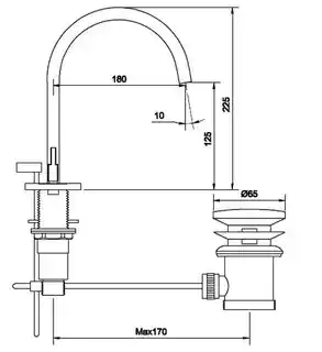 Kohlman Axis 3-otworowa bateria umywalkowa QB202N