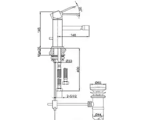 Kohlman Axis bateria bidetowa QB130N