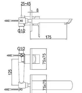 Kohlman Foxal Bateria umywalkowa podtynkowa chrom QW180F