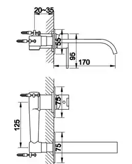 Kohlman Gixs Bateria umywalkowa podtynkowa chrom QW180G